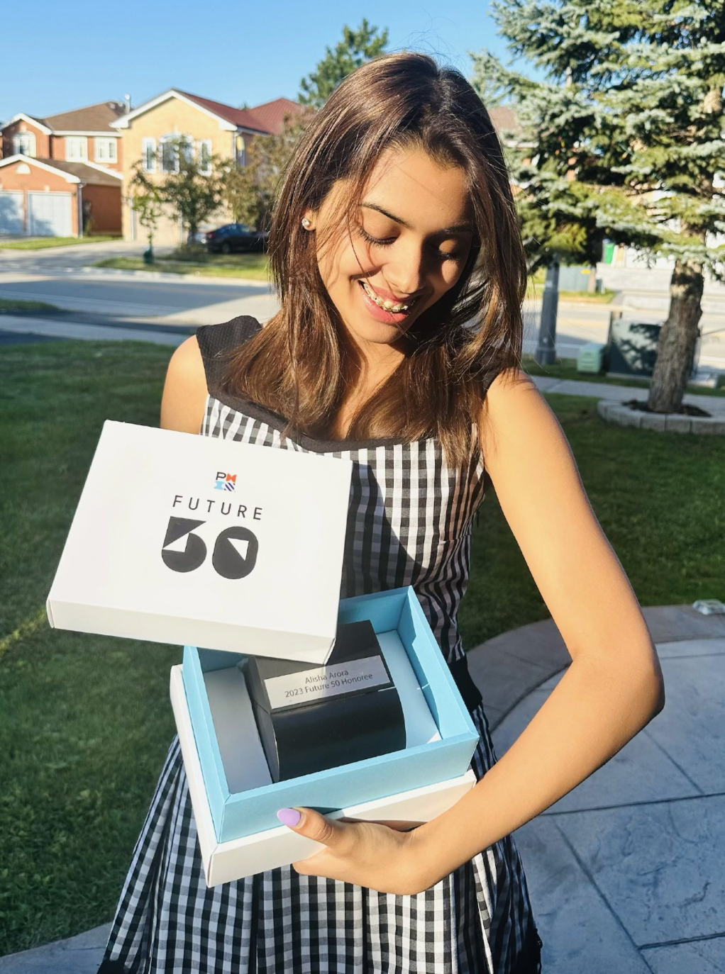 Alisha at Microsoft campus